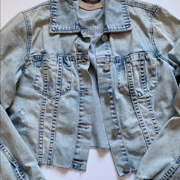 Blank NYC Jackets & Blazers - Blanknyc Cropped Denim Jacket